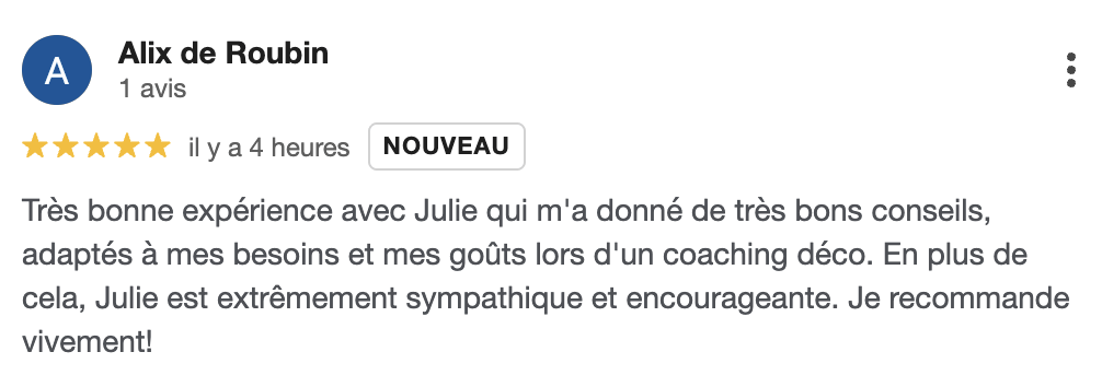 Avis Google Julie BARBEAU