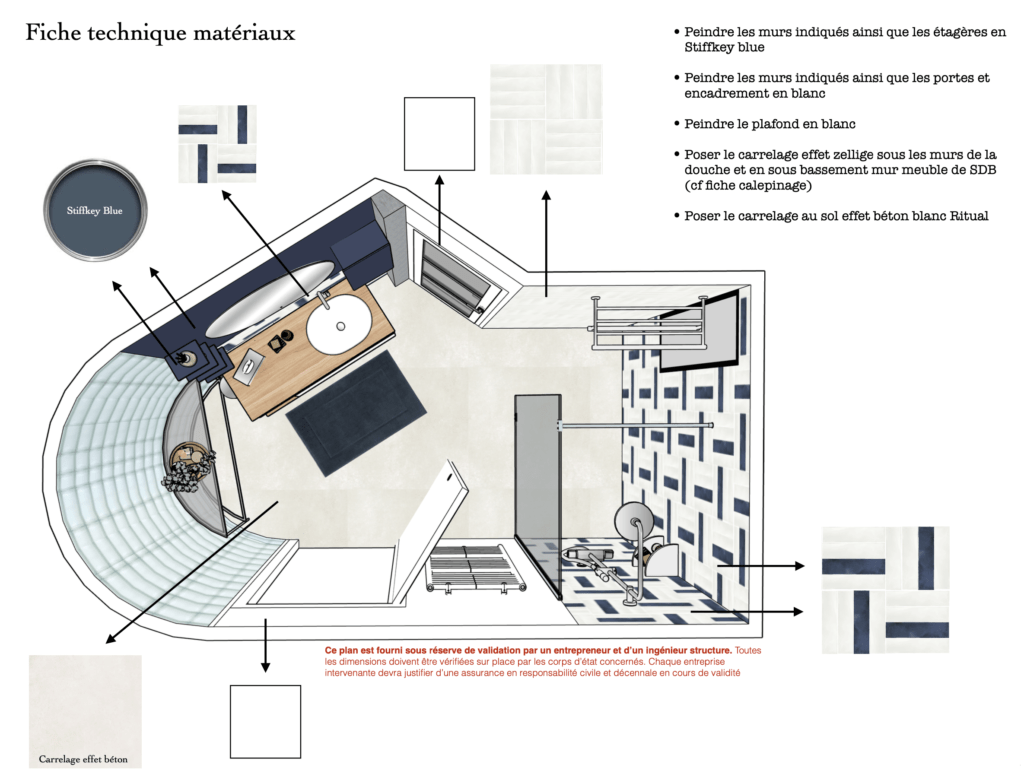 Plan technique SDB graphique