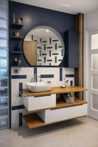 Salle de bain graphique