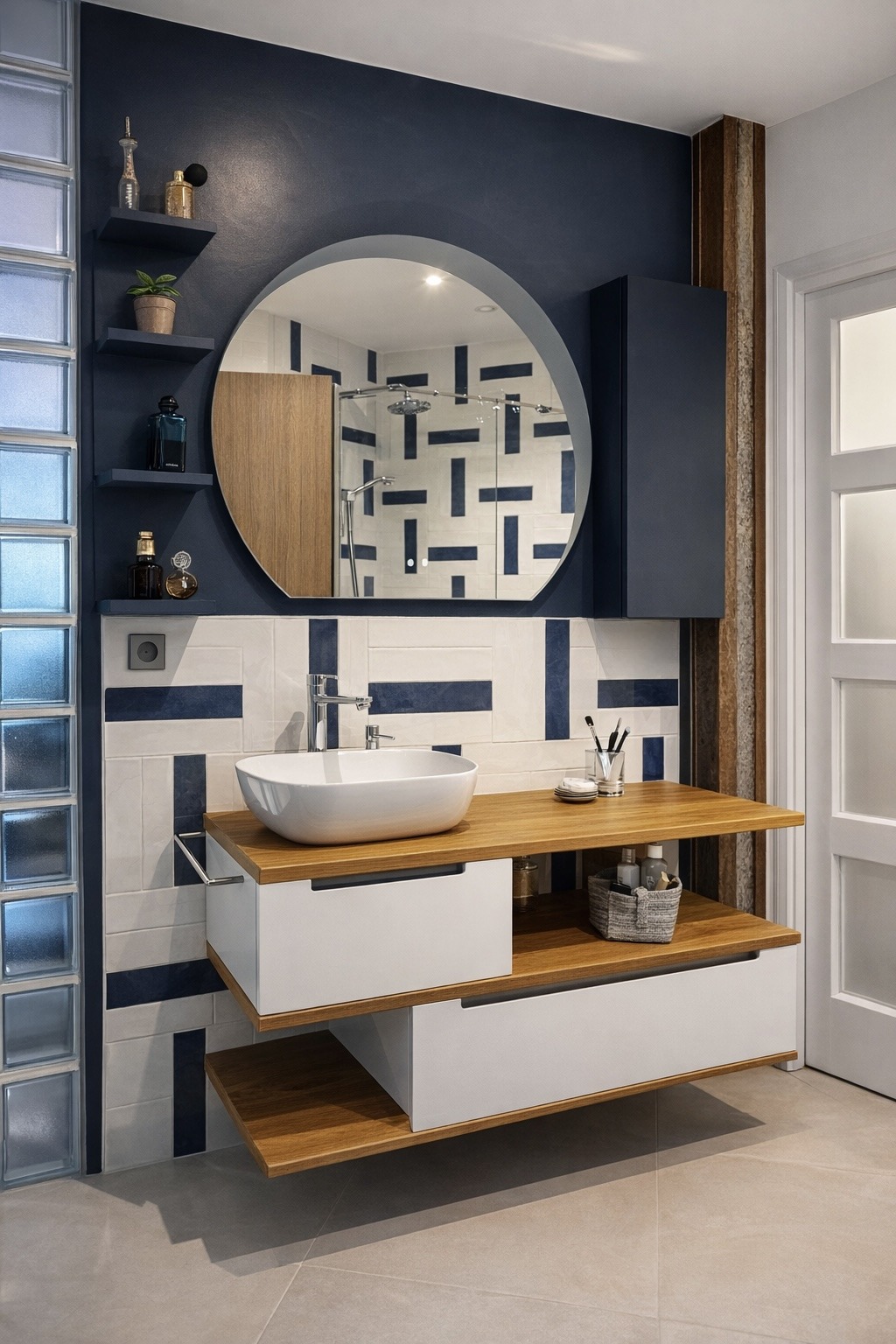 Salle de bain graphique